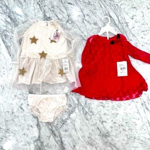 Holiday Ready - 2 NWT Dresses 18 Months